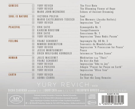 Peace - Yury Revich - Front Cover