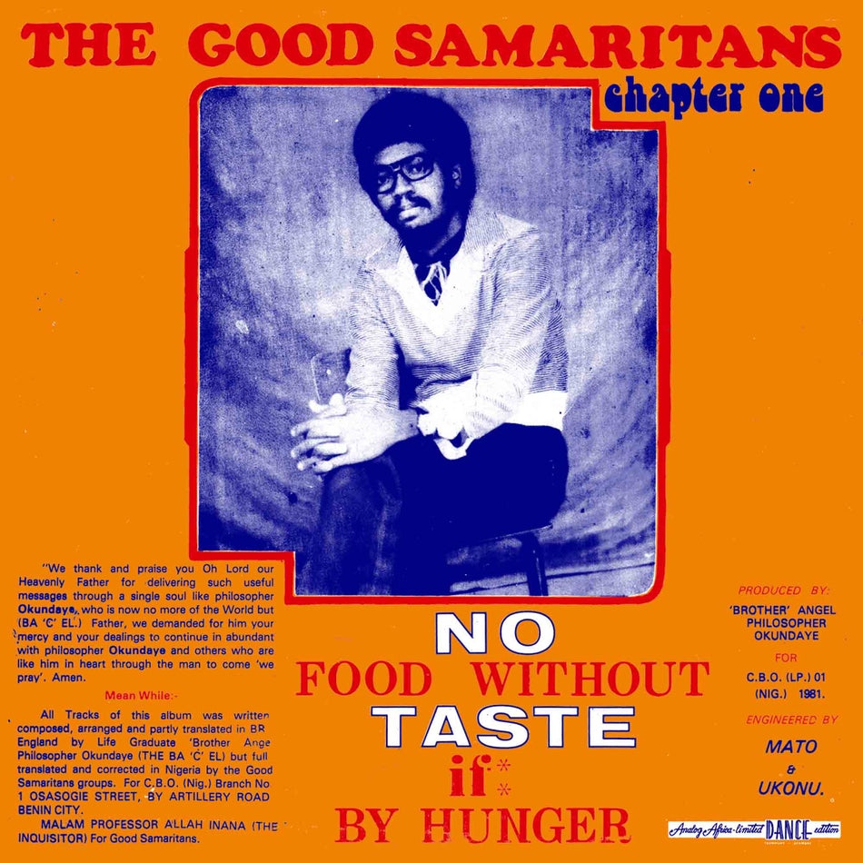 No Food Without Taste If By Hunger - Vinyle Orange 180Gr - Front Cover