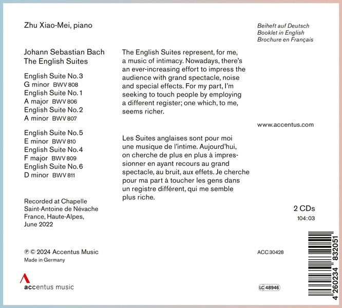 Les Suites anglaises - Front Cover