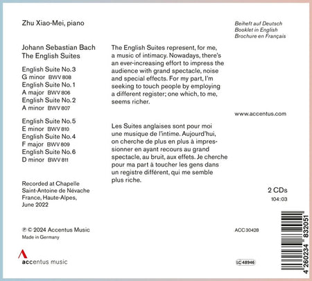 Les Suites anglaises - Front Cover