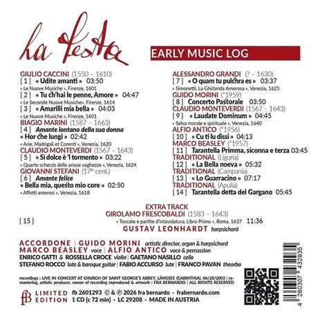 La Festa - Accordone - Front Cover