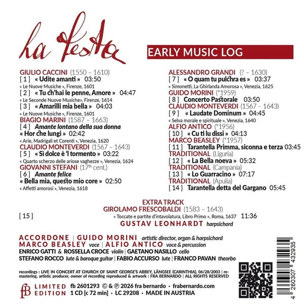 La Festa - Accordone - Front Cover