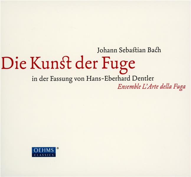Bach : Art de la fugue dans la version d'Hans Eberhard Dentler - Front Cover