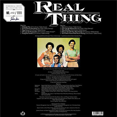 REAL THING/180 GR GATEFOLD SLEEVE JAUNE - Front Cover