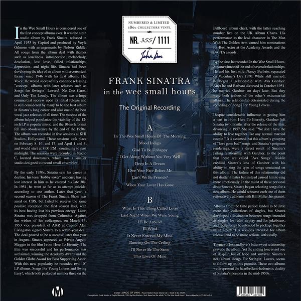 IN THE WEE SMALL HOURS - Front Cover