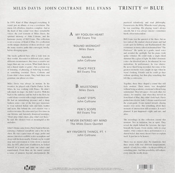 Trinity Of Blue - Front Cover