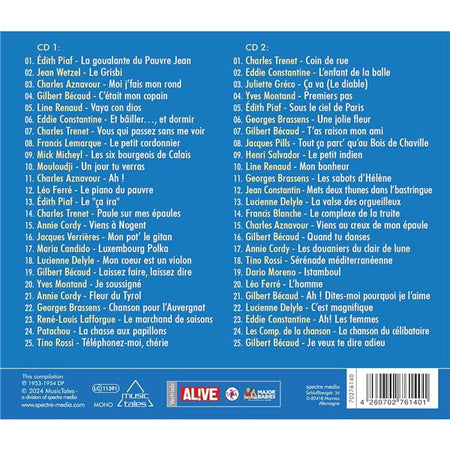Les Chansons de l'Année 1954 - Front Cover