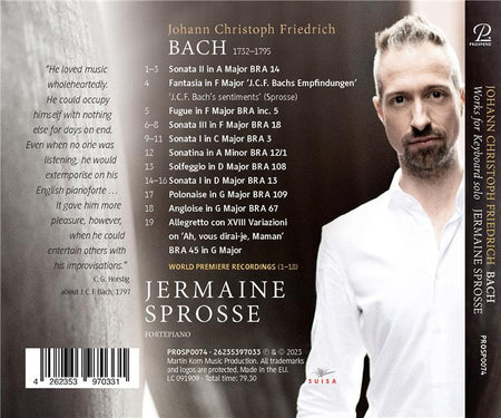 Œuvres pour clavier solo - Front Cover