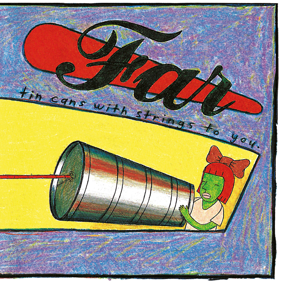 Tin Cans With Strings To You/180g Clear Red With Blue Smoke Vinyl - Front Cover