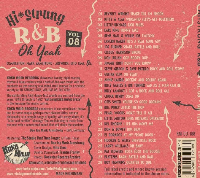 Hi Strung R & B Volume 8 : Oh Yeah - Front Cover