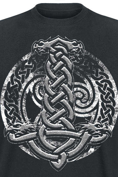 T-Shirt Manches courtes Gothic de Axel Hermann - Celtic Shield - S à 5XL - pour Homme - noir - Axel Hermann - View 2