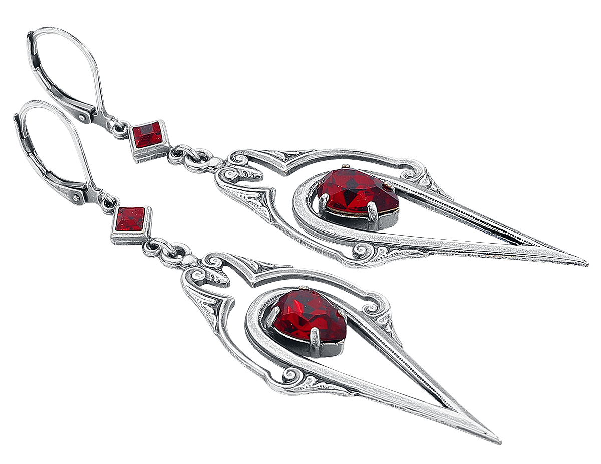 Boucles d'oreilles Gothic de Krikor - Roter Dorn - pour Femme - couleur argent - Krikor - View 2
