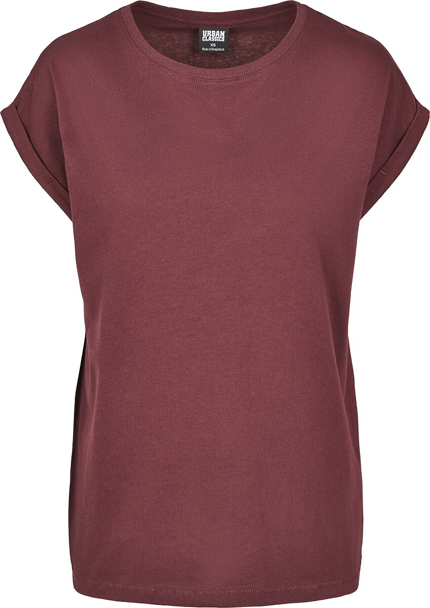 T-Shirt Manches courtes  de Urban Classics - T-shirt Manches Larges Femme - XS à 4XL - pour Femme - lie-de-vin - Urban Classics