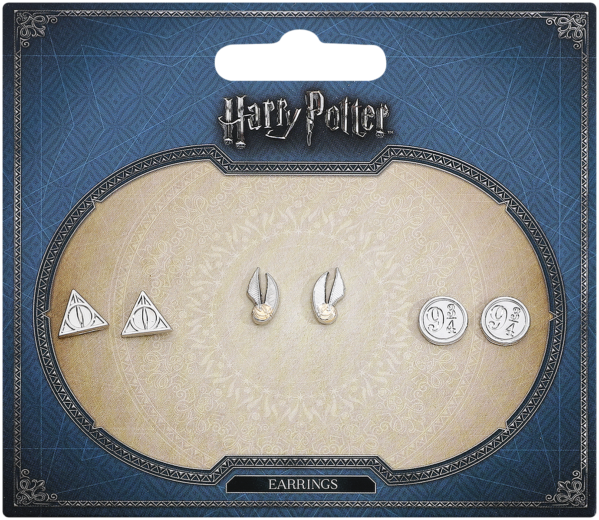 Set de boucles d'oreilles  de Harry Potter - Symbols - pour Femme - couleur argent - Harry Potter - View 2