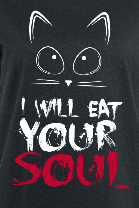 T-Shirt Manches courtes Fun de Tierisch - I Will Eat Your Soul - XS à 5XL - pour Femme - noir - Tierisch - View 2