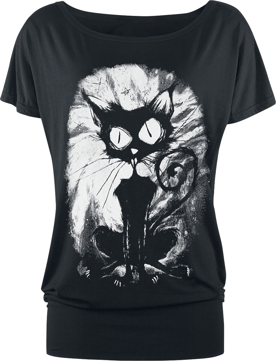 T-Shirt Manches courtes Gothic de Gothicana by EMP - Can You Read My Mind - S à 5XL - pour Femme - noir - Gothicana by EMP