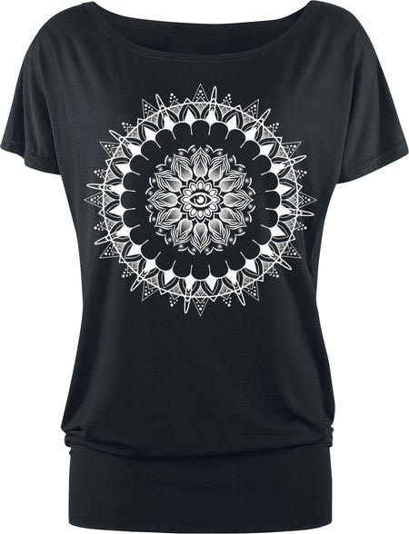 T-Shirt Manches courtes Gothic de Gothicana by EMP - Can You Read My Mind - S à 5XL - pour Femme - noir - Gothicana by EMP
