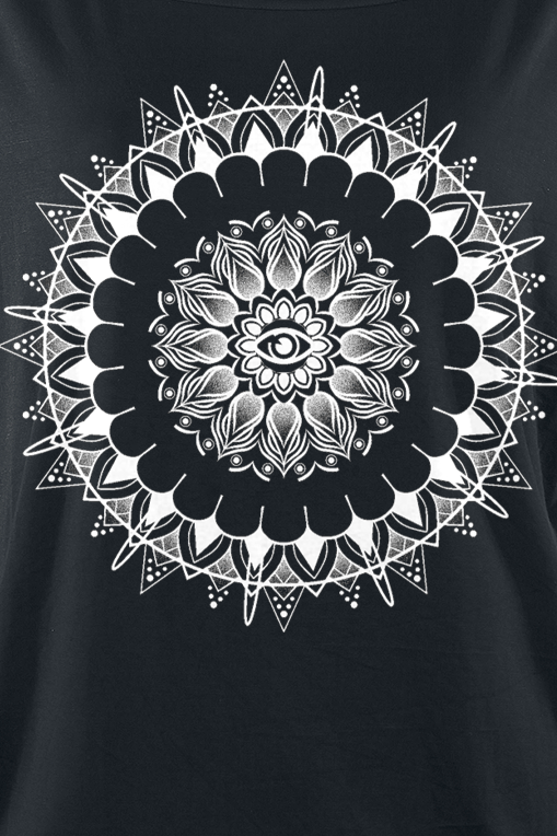 T-Shirt Manches courtes Gothic de Gothicana by EMP - Can You Read My Mind - S à 5XL - pour Femme - noir - Gothicana by EMP - View 2
