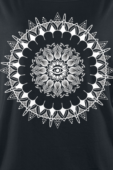 T-Shirt Manches courtes Gothic de Gothicana by EMP - Can You Read My Mind - S à 5XL - pour Femme - noir - Gothicana by EMP - View 2