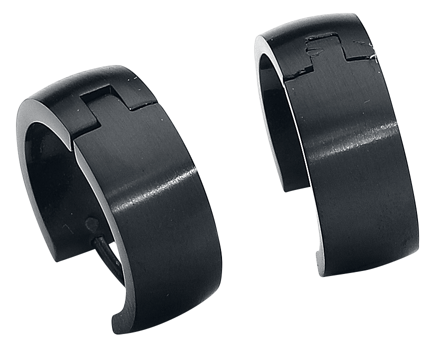 Boucles d'oreilles  de etNox - Créoles Acier Inoxydable - pour Unisexe - noir - etNox - View 2