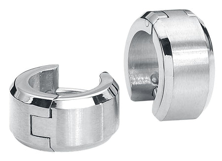 Boucles d'oreilles  de etNox - Créoles Acier Inoxydable - pour Unisexe - couleur argent - etNox