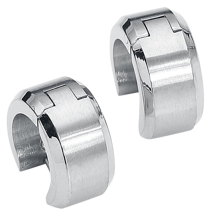 Boucles d'oreilles  de etNox - Créoles Acier Inoxydable - pour Unisexe - couleur argent - etNox - View 2