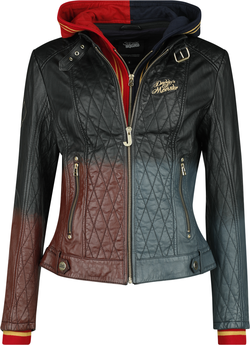 Veste en cuir  de Suicide Squad - Harley Quinn - Daddy's Lil' Monster - XS à 3XL - pour Femme - multicolore - Suicide Squad