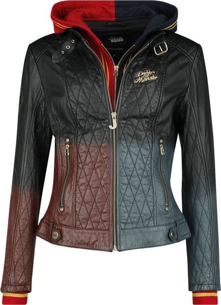 Veste en cuir  de Suicide Squad - Harley Quinn - Daddy's Lil' Monster - XS à 3XL - pour Femme - multicolore - Suicide Squad