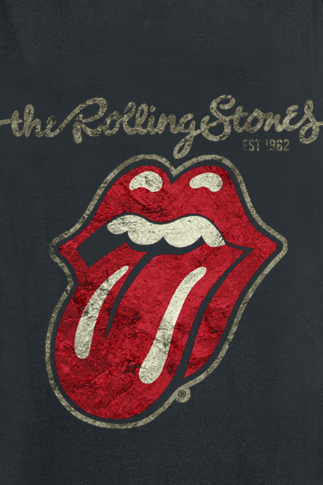 Débardeur  de The Rolling Stones - Langue Usée - S à M - pour Homme - noir - The Rolling Stones - View 2