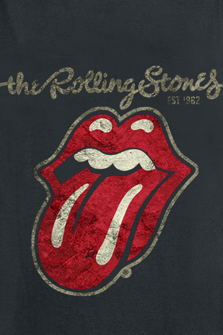 Débardeur  de The Rolling Stones - Langue Usée - S à M - pour Homme - noir - The Rolling Stones - View 2