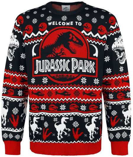 Pull de Noël  de Jurassic Park - Logo - S à XXL - pour Homme - multicolore - Jurassic Park