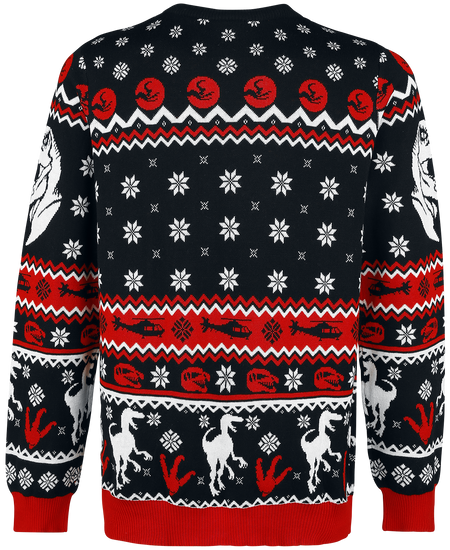 Pull de Noël  de Jurassic Park - Logo - S à XXL - pour Homme - multicolore - Jurassic Park - View 2