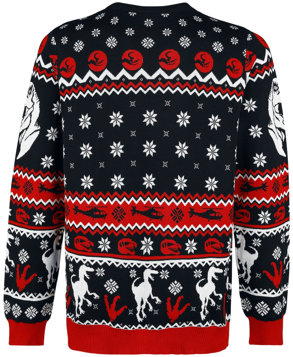 Pull de Noël  de Jurassic Park - Logo - S à XXL - pour Homme - multicolore - Jurassic Park - View 2