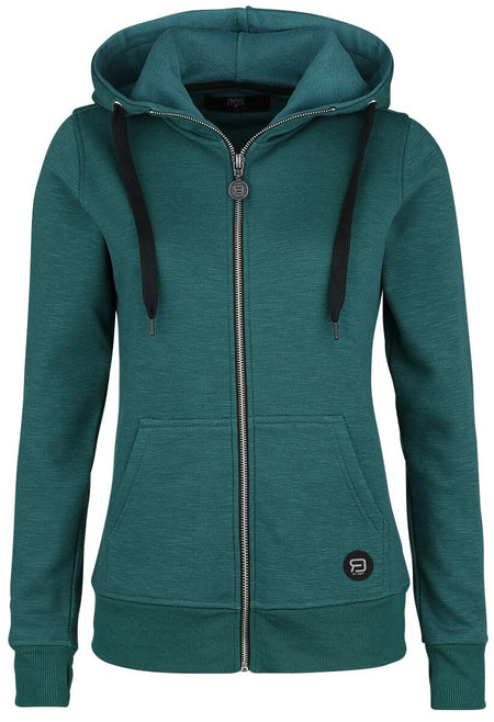 Sweat-shirt zippé à capuche  de RED by EMP - Freaking Out Loud - S à L - pour Femme - vert - RED by EMP