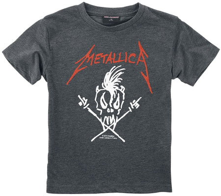 T-shirt  de Metallica - Metal-Kids - Scary Guy - 92 à 140 - pour Enfants - Gris anthracite chiné - metallica
