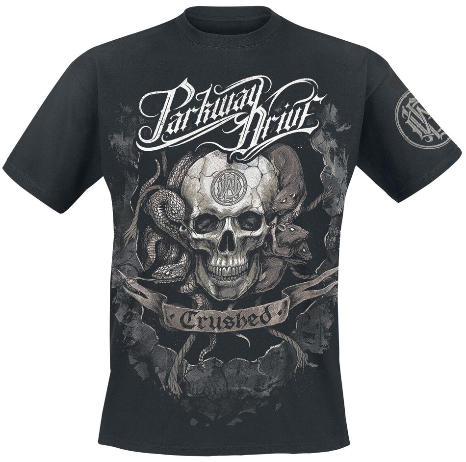 T-Shirt Manches courtes  de Parkway Drive - Crushed Skull - S à 4XL - pour Homme - noir - Parkway Drive