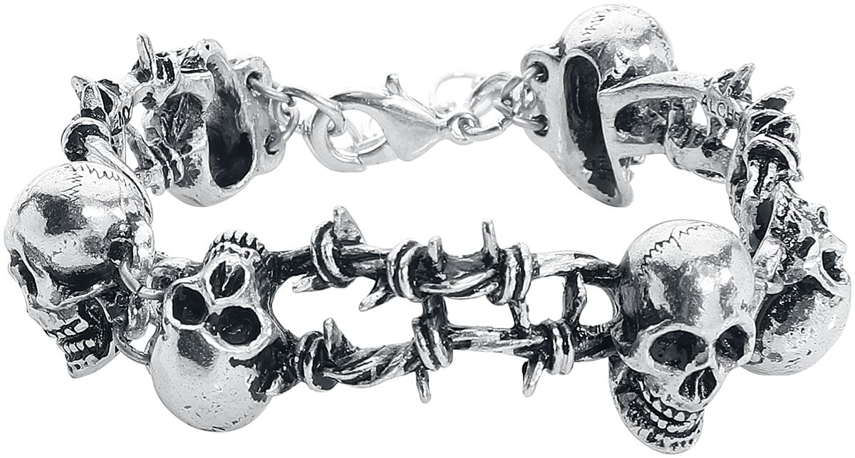 Bracelet Gothic de Alchemy Gothic - No Man's Land - pour Homme - couleur argent - Alchemy Gothic
