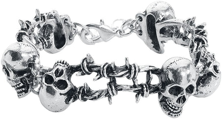 Bracelet Gothic de Alchemy Gothic - No Man's Land - pour Homme - couleur argent - Alchemy Gothic