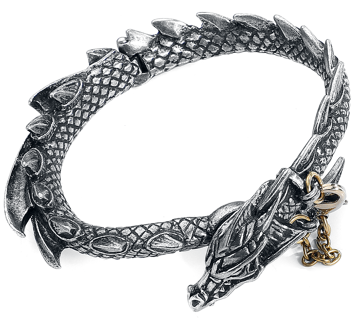 Bracelet Gothic de Alchemy Gothic - Dragons Lure - pour Homme - couleur argent - Alchemy Gothic - View 2