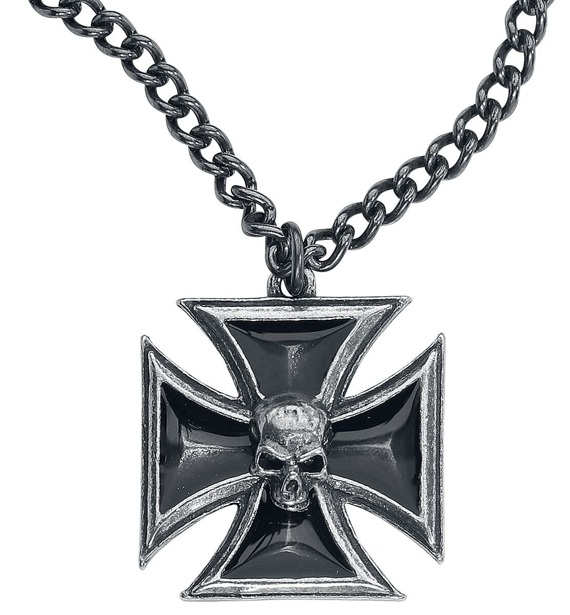 Collier Gothic de Alchemy Gothic - Croix Chevalier Noir - pour Unisexe - Standard - Alchemy Gothic