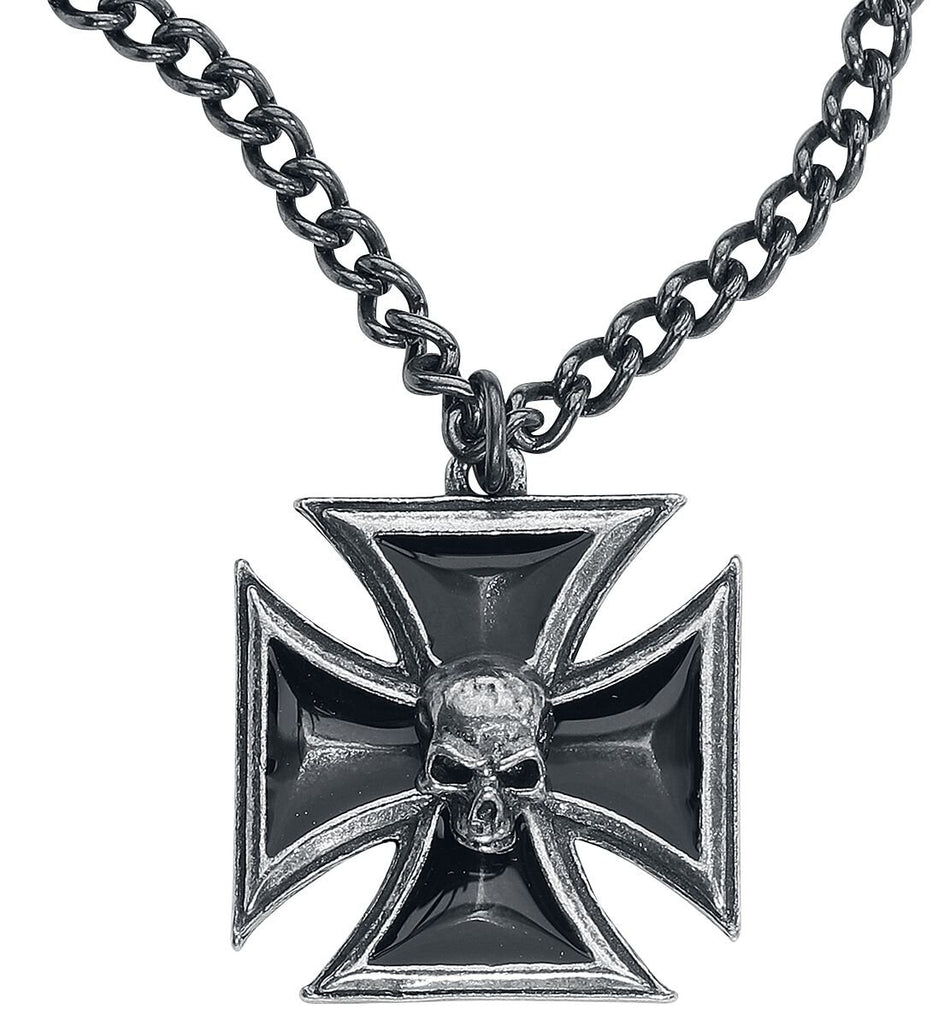 Collier Gothic de Alchemy Gothic - Croix Chevalier Noir - pour Unisexe - Standard - Alchemy Gothic