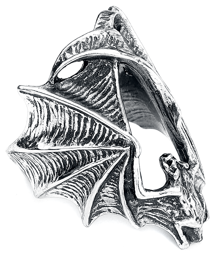 Bague Gothic de Alchemy Gothic - Stealth - pour Unisexe - couleur argent - Alchemy Gothic - View 2