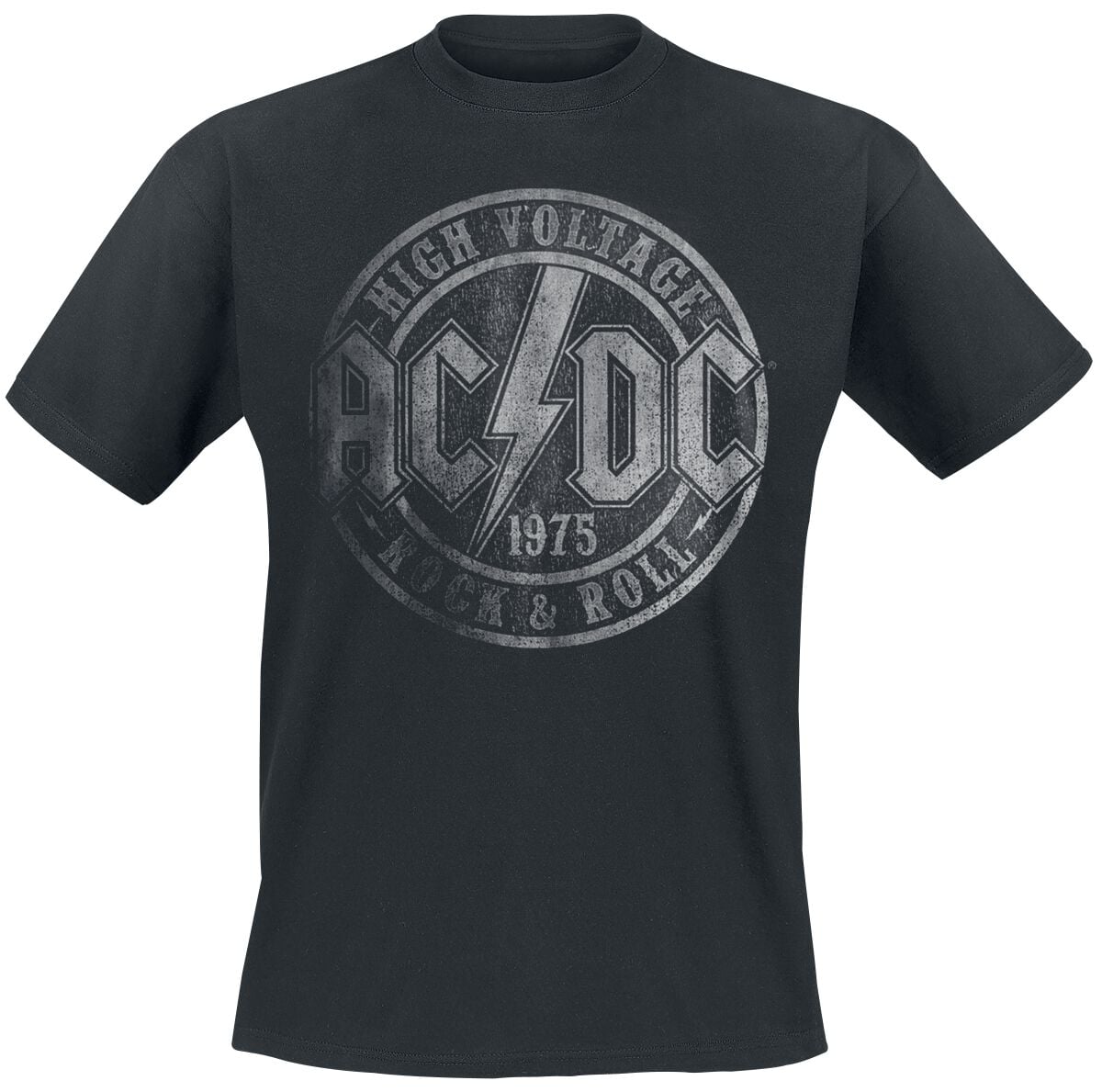 T-Shirt Manches courtes  de AC/DC - High Voltage 1975 - S à 5XL - pour Unisexe - noir - AC/DC