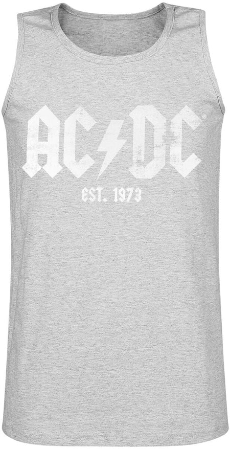 Débardeur  de AC/DC - Est. 1973 - S à XXL - pour Homme - gris clair chiné - AC/DC
