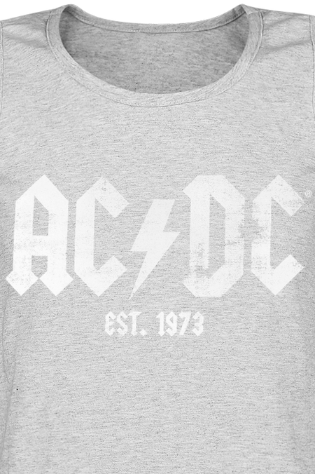 Débardeur  de AC/DC - Est. 1973 - S à M - pour Homme - gris clair chiné - AC/DC - View 2