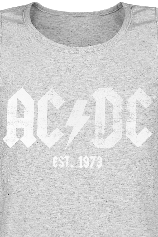 Débardeur  de AC/DC - Est. 1973 - S à M - pour Homme - gris clair chiné - AC/DC - View 2