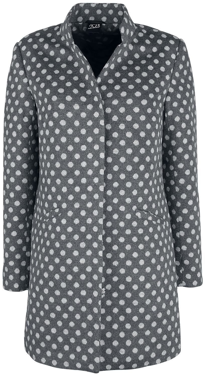 Manteau court Rockabilly de Pussy Deluxe - Manteau à Pois - XS à XL - pour Femme - gris/blanc - Pussy Deluxe - View 2