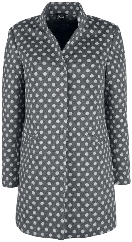 Manteau court Rockabilly de Pussy Deluxe - Manteau à Pois - XS à XL - pour Femme - gris/blanc - Pussy Deluxe - View 2