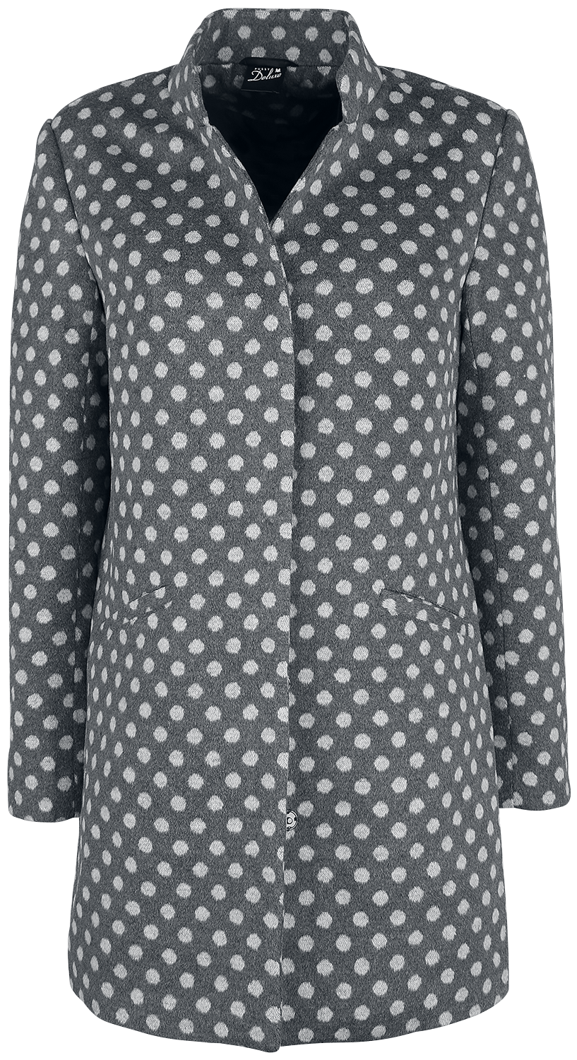 Manteau court Rockabilly de Pussy Deluxe - Manteau à Pois - XS à XL - pour Femme - gris/blanc - Pussy Deluxe - View 2
