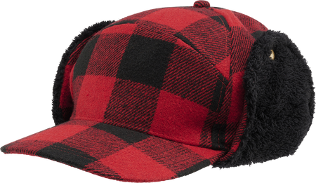 Bonnet  de Brandit - Bûcheron - Casquette d'Hiver - pour Unisexe - noir/rouge - Brandit - View 2